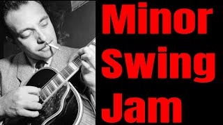 Slow Minor Swing -Django Style Gypsy Jazz Backing Track with Scale Grids
