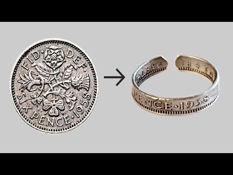 DIY Ring /How To Make Adjustable Coin Toe Ring