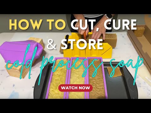 How to Cure, Cut & Store Hand Made Cold Process Soap #handmade #soapmaking