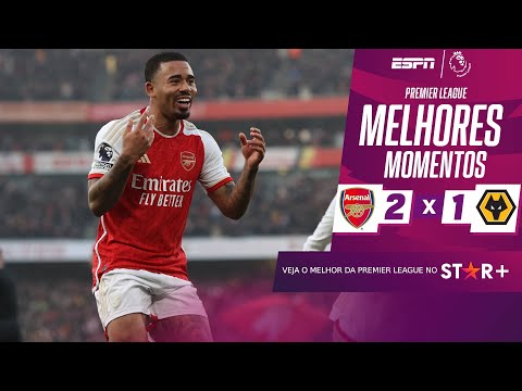 Gols e lances de Arsenal x Wolverhampton