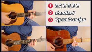 1 Song, 3 Tunings: Coldplay - All My Love (acoustic guitar cover/tutorial)