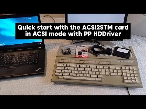 Hard Drive for Atari ST - Quick start with the ACSI2STM card with Putnik Peter Driver.