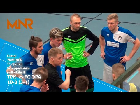 FUTSAL-YKKÖNEN: TPK vs FC OPA 11.1.2020 10-3 (3-1)