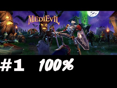 Zagrajmy w MEDIEVIL POZIOM 1 PL Cmentarz [100%+Kielch]
