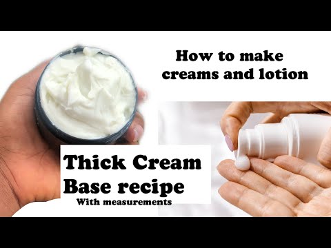 How to make thick cream base from scratch | how to make thick body lotion | prime side