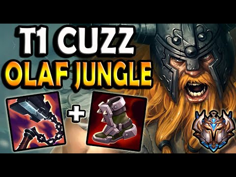 OLAF Jungle vs GRAVES [ T1 Cuzz ] Rank #3 Korea Patch 11.1 ✅
