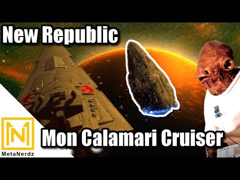 New Repulic Mon Calamari Star Cruiser - MC90 - Star Wars Capital Ships Explained