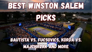 ATP Winston Salem BEST BETS AND PICKS Including Sebastian Korda, Bautista Agut, and More