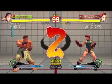 Nzesi289 [Ryu] Vs OldTensai [Cammy] SSF4 AE Online Ranked Matches - PSN