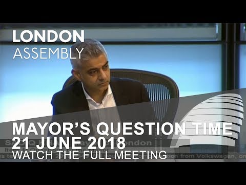 Mayor’s Question Time - 21 June 2018