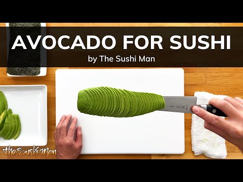How to Cut Avocado for Sushi with The Sushi Man