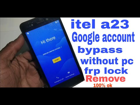 itel a23 google account bypass FRP Unlock without pc 100% ok