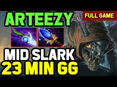 OMG! Extremely AGGRESSIVE MID SLARK by Arteezy - Nonstop CHASE