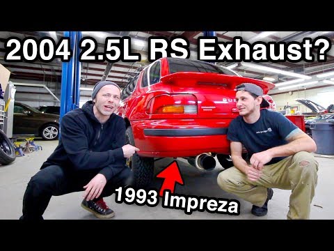 Subaru Gets 2004 2.5 RS Tsudo Header Back Exhaust? [1993 1.8L Monster Subie Gets LOUD!]