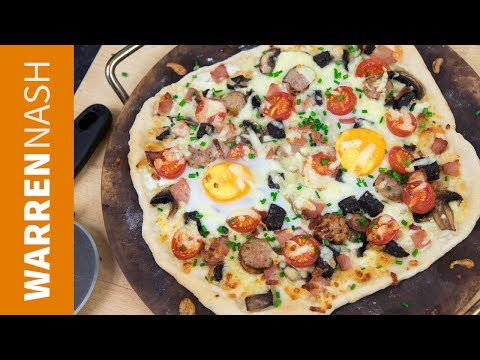 Breakfast Pizza Recipe - Tasty, Delish & Fully Loaded - Recipes by Warren Nash