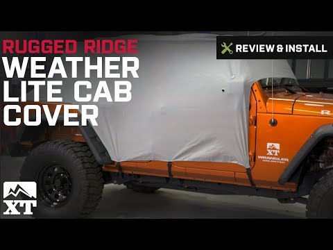Jeep Wrangler Rugged Ridge Weather Lite Cab Cover (2007-2017 JK 4 Door) Review & Install