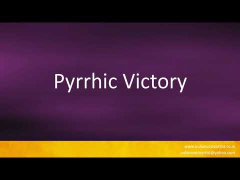 How to pronounce "Pyrrhic Victory".
