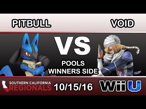 SCR 2016 - A2 | Pitbull (Lucario) Vs. CLG | VoiD (Sheik) Pools Winners Side - Smash Wii U