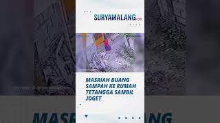 NGGAK KAPOK! Masriah Siram Tinja ke Rumah Tetangga Berulah Lagi,  Buang Sampah Sambil Joget