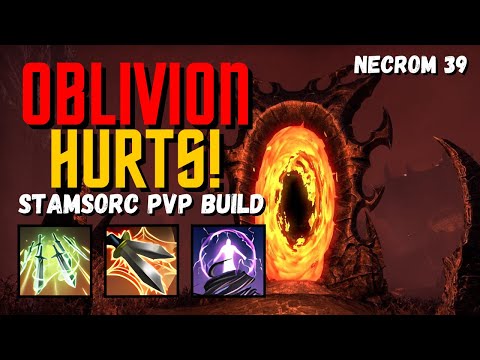 OBLIVION DMG RETURNS! 🔥 Stamsorc PVP Build - ESO Necrom 39