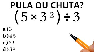 MATEMÁTICA BÁSICA - QUANTO VALE A EXPRESSÃO❓