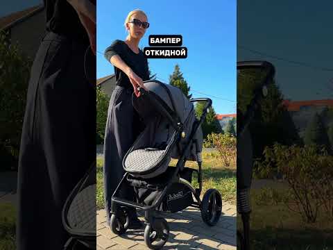 Миниатюра изображения товара Детская универсальная коляска Bubago Model Zoom 3 в 1 / BG 196-2  (темно-серый)