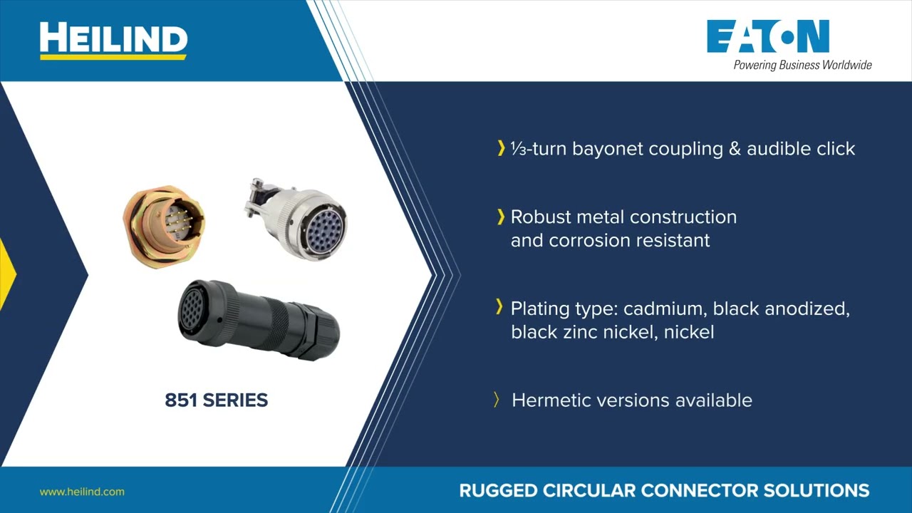 Eaton Circular Connector Solutions for Industrial Applications | Heilind Electronics