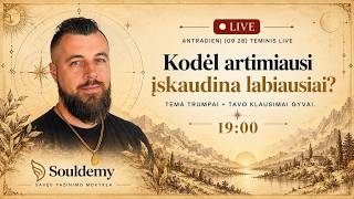 Kodėl artimi žmonės skaudina labiausiai? - Psichoterapeutas Erikas Siudikas | Souldemy Live Ep. 004