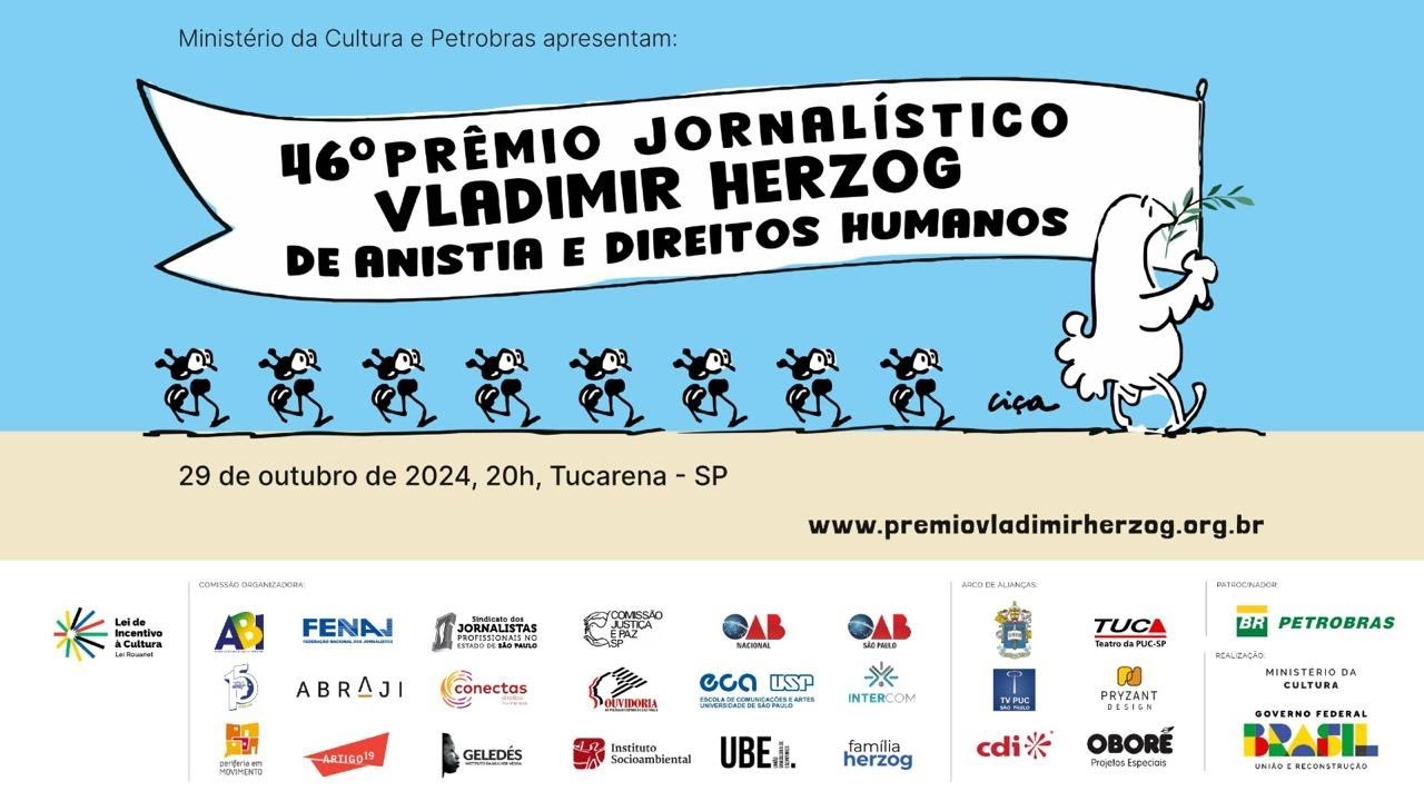 46º Prêmio Jornalístico Vladimir Herzog de Anistia e Direitos Humanos | Solenidade de Premiação