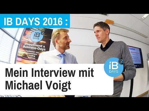 IB Days 2016: Interview mit Michael Voigt