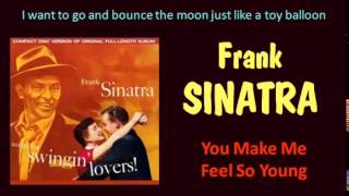 You Make Me Feel So Young Frank Sinatra Lyrics