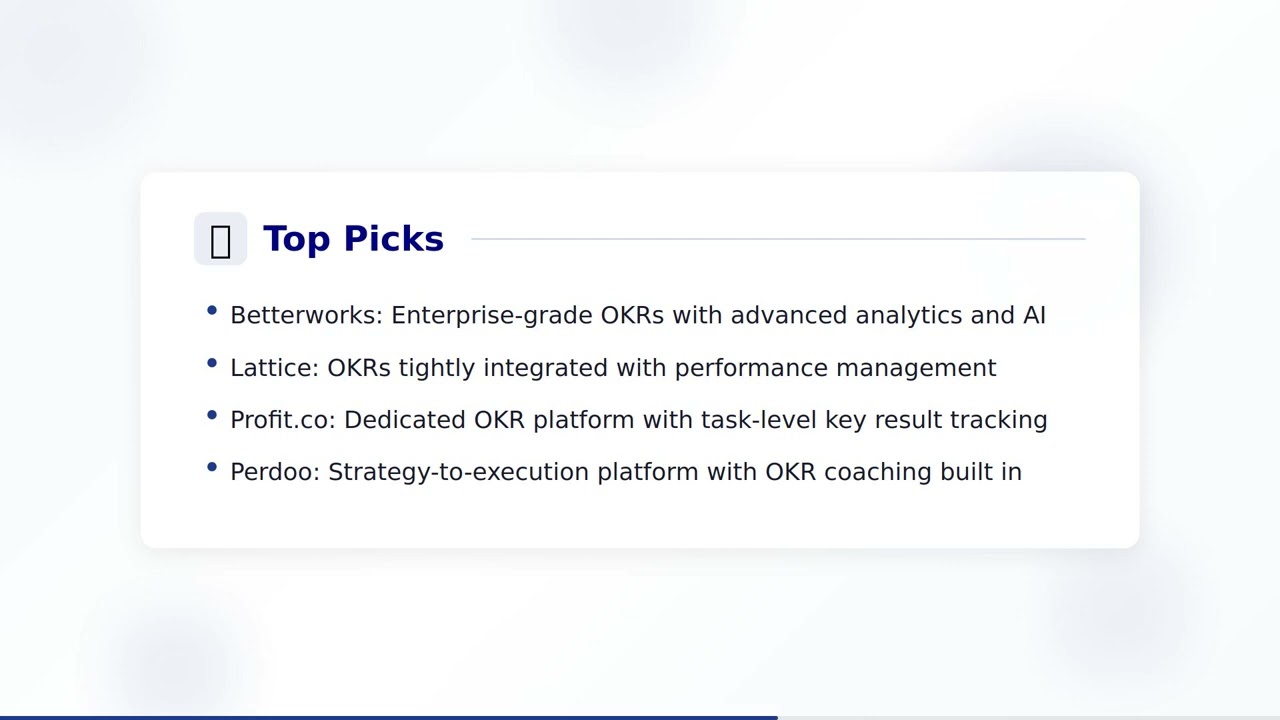 OKR Software Guide