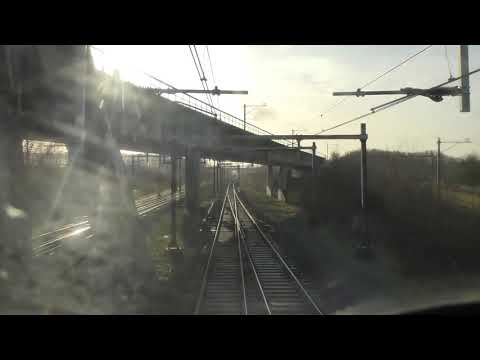 Riding with the train driver from Utrecht to Rotterdam. (Without speedometer)