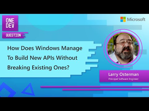 How does Windows manage to build new APIs without breaking existing ones?