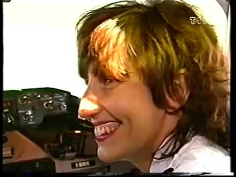 Il primo volo di Antonella Celletti, prima donna pilota dell'Alitalia (1989)