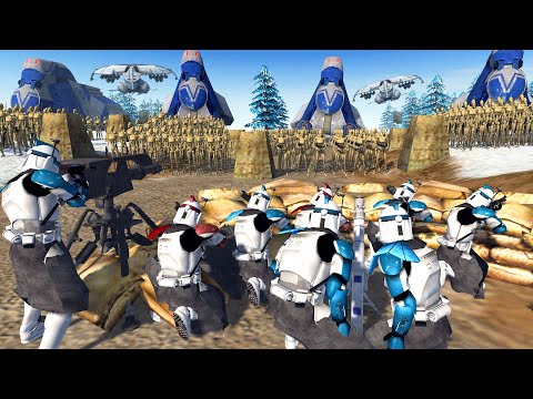 Can 100 Clone ARC TROOPERS Hold Off 1,000 BATTLE DROIDS!? - Men of War: Star Wars Mod