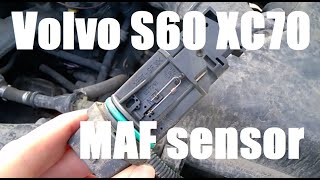Volvo S60 XC70 Removing and cleaning MAF sensors 2001-2009