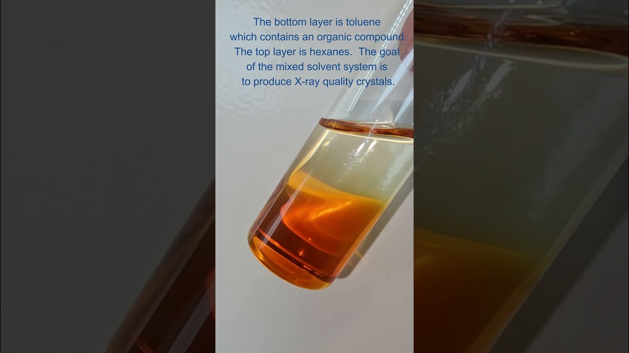 Growing Crystals Using a Two Solvent System
