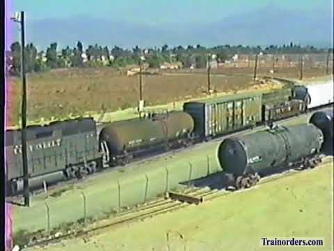 Classic Railroad Series 697 - Southern Pacific action at West Colton 1993.