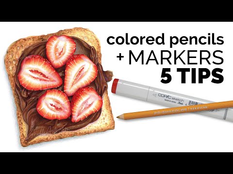 Combine Colored Pencil + Marker | Getting Started