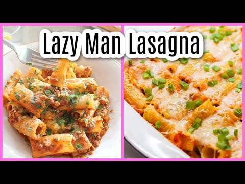 Lazy Man Lasagna-Easiest Lasagna EVER! Video