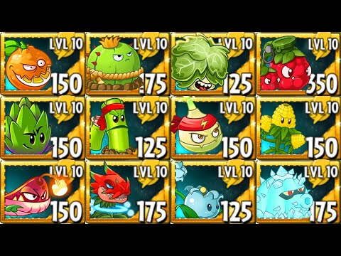 All NEW PREMIUM Plants Max LEVEL Power-Up! vs Ancient Egypt Final Boss in Plants vs Zombies 2