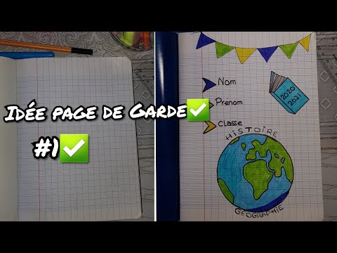 Rentrée Scolaire 2020 | idée page de garde cahier #histoire-géo| (partie 1✅)