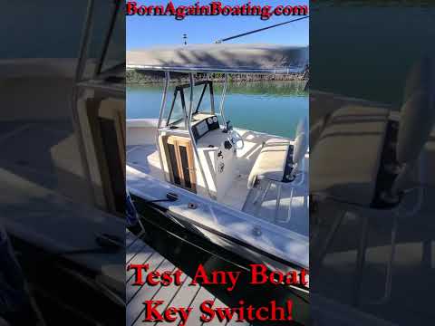 Testing A Boats Key Switch! #SHORTS