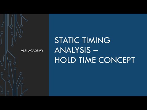 STA lec10 hold time concepts | static timing analysis tutorial | VLSI