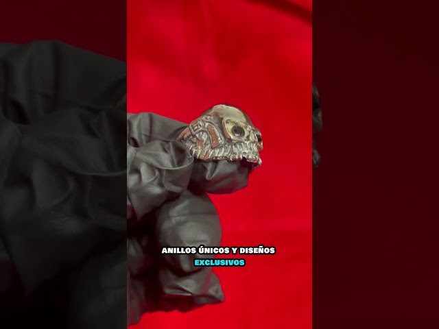 Vídeo relacionado con Anillo de calavera para hombre, anillo de cabeza de calavera demón gótico, anillo esqueleto calavera de la muerte punk rock anillo calavera piedra preciosa, no., no.,