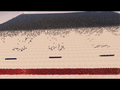 2,500 SPARTANS & 75 GOLDEN KNIGHTS Vs 60,000 SKLETON WARRIORS | Ultimate Epic Battle Simulator UEBS