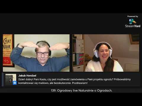 139. Ogrodowy live. Zapis spotkania z poniedziałku 18 listopada.