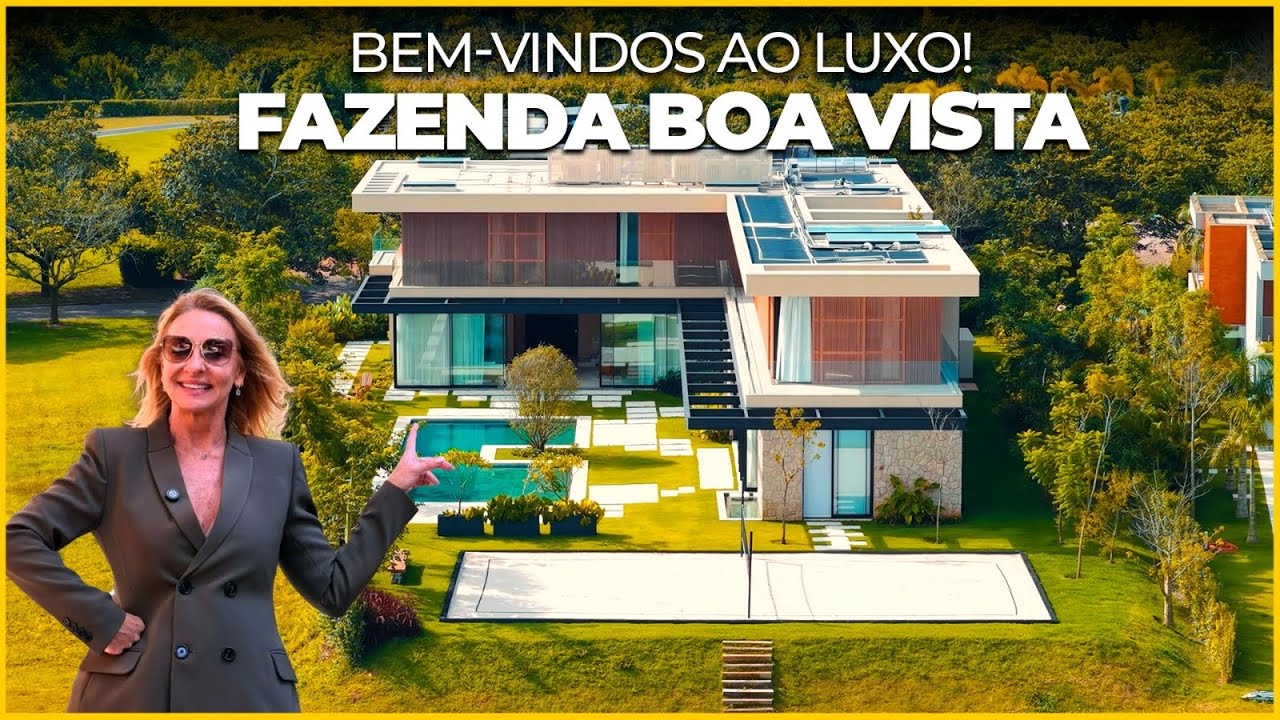 Casa com 7 suítes e vista permanente para o lago na Fazenda Boa Vista