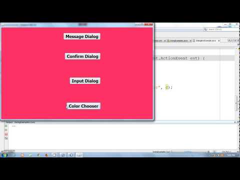 JAVA Netbeans in Hindi 16 | ColorChooser Dialog Box